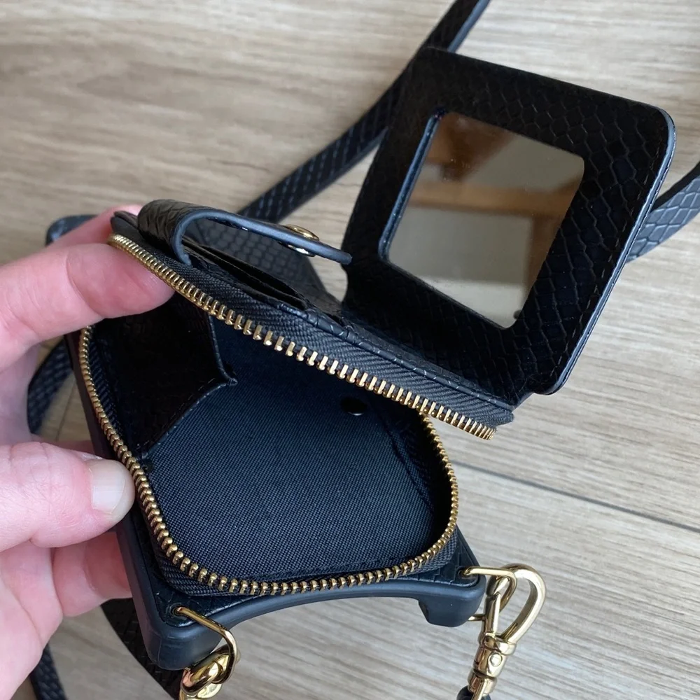 Bandolier Crossbody Phone Case with Gold Accents - Picture 4 of 8